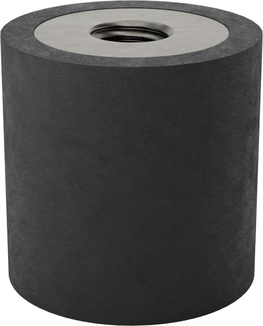 Neopren Titreşim Sönümleyici Sandviç Montaj, M8 x 1,25 mm Dişli Çelik Ek Parça ile, 55 lbs. Kapasite