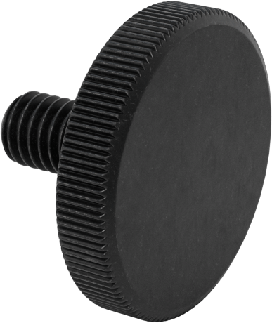 Çelik Düşük Profilli Tırtıllı Başlı Parmak Vidası, M3 x 0,5 mm Diş Boyutu, 6 mm Uzunluk