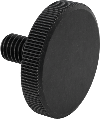 Çelik Düşük Profilli Tırtıllı Başlı Parmak Vidası, M6 x 1 mm Diş Boyutu, 12 mm Uzunluk