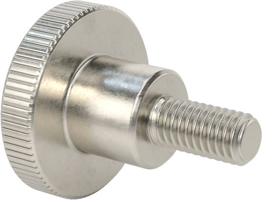 Paslanmaz Çelik Yükseltilmiş Tırtıllı Başlı Parmak Vidası, M3 x 0,50 mm Dişli Boyutu, 6 mm Uzunluk