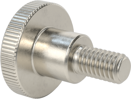 Paslanmaz Çelik Yükseltilmiş Tırtıllı Başlı Parmak Vidası, M3,5 x 0,6 mm Diş Boyutu, 6 mm Uzunluk