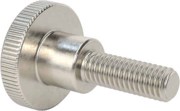Paslanmaz Çelik Yükseltilmiş Tırtıllı Başlı Parmak Vidası, M3,5 x 0,6 mm Diş Boyutu, 10 mm Uzunluk