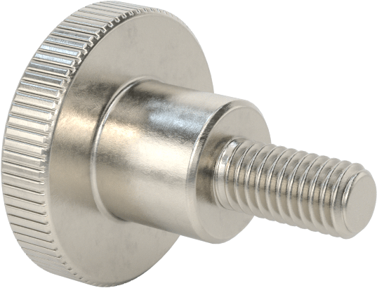 Paslanmaz Çelik Yükseltilmiş Tırtıllı Başlı Parmak Vidası, M3 x 0,50 mm Dişli Boyutu, 6 mm Uzunluk