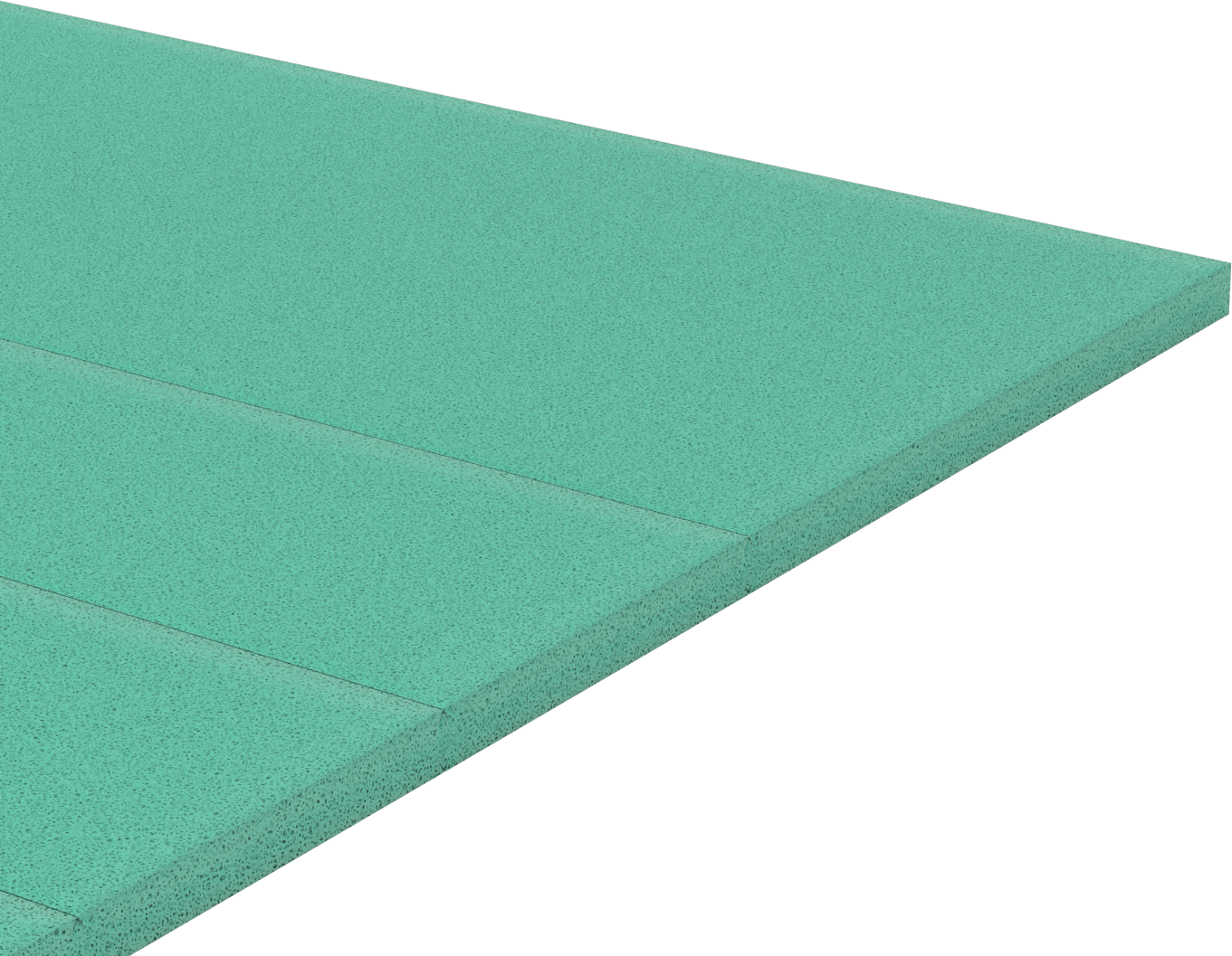 Düşük Sıcaklık Polistiren Köpük Yalıtım Levhası, Neme Dayanıklı, 1,45 lbs./cu. ft., 4 Feet x 48", 1" Kalınlık