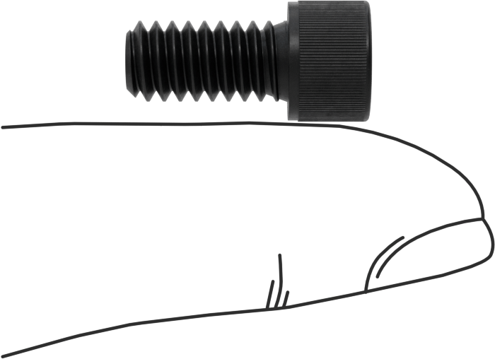 Sınıf B7 Yüksek Sıcaklık Alaşımlı Çelik Soket Başlı Vidalar, 1/4"-20 Diş Boyutu, 1/2" Uzunluk