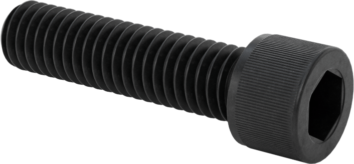 Sınıf B7 Yüksek Sıcaklık Alaşımlı Çelik Soket Başlı Vidalar, 3/8"-16 Diş Boyutu, 1-1/2" Uzunluk