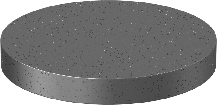 Yüksek Mukavemetli 5. Sınıf Titanyum Disk, 4“ Çap x 1/2” Uzunluk