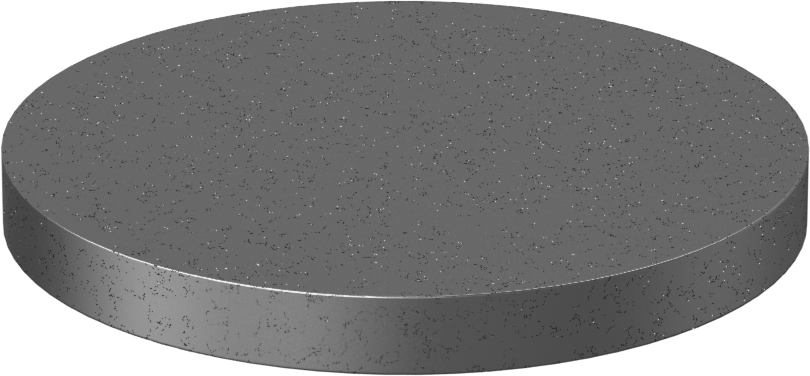 Yüksek Mukavemetli 5. Sınıf Titanyum Disk, 5“ Çap x 1/2” Uzunluk