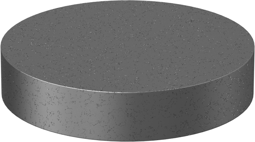 Yüksek Mukavemetli 5. Sınıf Titanyum Disk, 5“ Çap x 1” Uzunluk