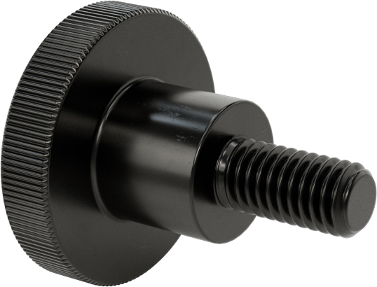 Çelik Yükseltilmiş Tırtıllı Başlı Parmak Vidası, M3 x 0,5 mm Diş Boyutu, 6 mm Uzunluk