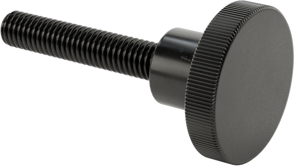 Çelik Yükseltilmiş Tırtıllı Başlı Parmak Vidası, M3 x 0,5 mm Diş Boyutu, 16 mm Uzunluk