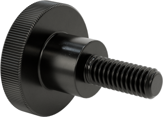 Çelik Yükseltilmiş Tırtıllı Başlı Parmak Vidası, M4 x 0,7 mm Diş Boyutu, 10 mm Uzunluk