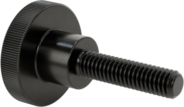 Çelik Yükseltilmiş Tırtıllı Başlı Parmak Vidası, M4 x 0,7 mm Diş Boyutu, 16 mm Uzunluk