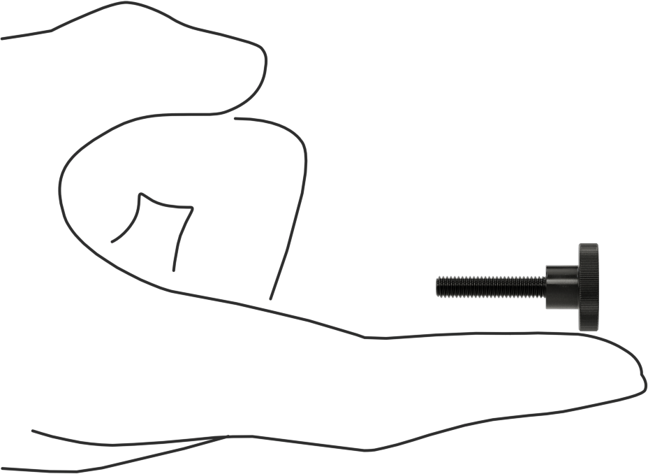 Çelik Yükseltilmiş Tırtıllı Başlı Parmak Vidası, M4 x 0,7 mm Diş Boyutu, 20 mm Uzunluk