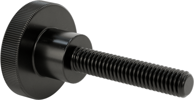 Çelik Yükseltilmiş Tırtıllı Başlı Parmak Vidası, M4 x 0,7 mm Diş Boyutu, 20 mm Uzunluk