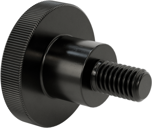 Çelik Yükseltilmiş Tırtıllı Başlı Parmak Vidası, M5 x 0,8 mm Diş Boyutu, 8 mm Uzunluk