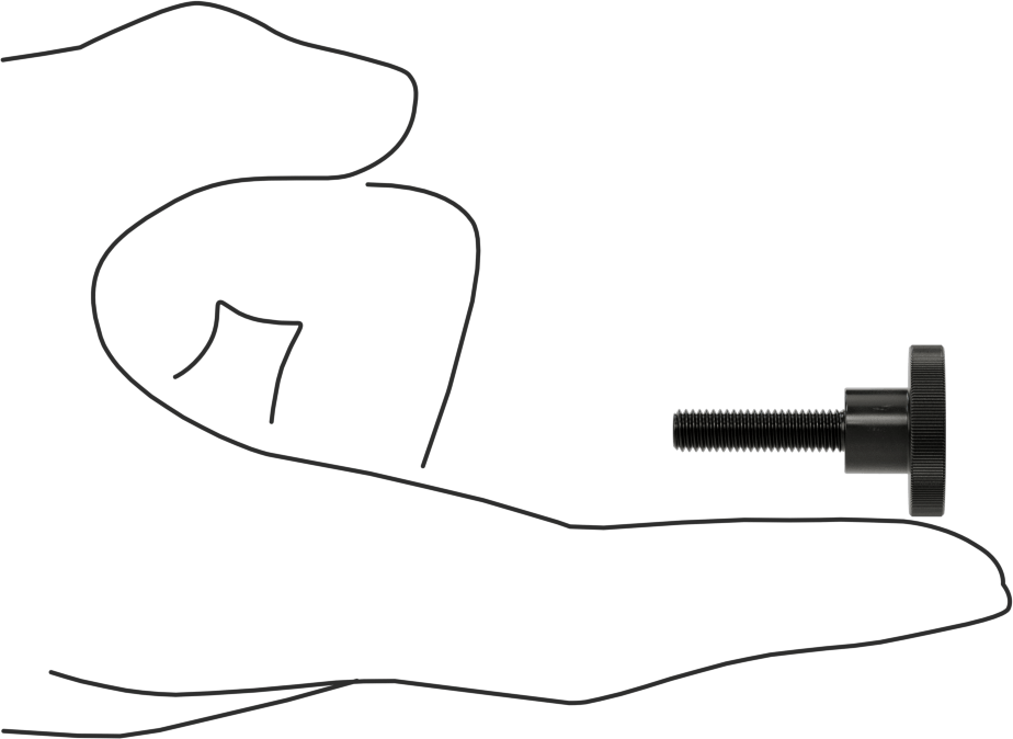 Çelik Yükseltilmiş Tırtıllı Başlı Parmak Vidası, M5 x 0,8 mm Diş Boyutu, 20 mm Uzunluk