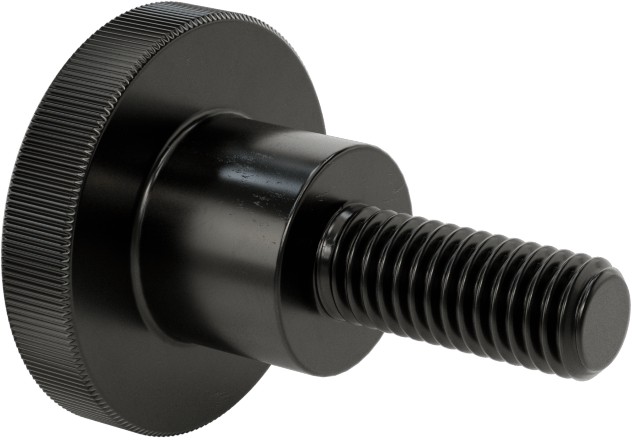 Çelik Yükseltilmiş Tırtıllı Başlı Parmak Vidası, M8 x 1,25 mm Diş Boyutu, 20 mm Uzunluk