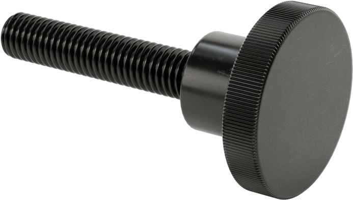 Çelik Yükseltilmiş Tırtıllı Başlı Parmak Vidası, M8 x 1,25 mm Diş Boyutu, 40 mm Uzunluk