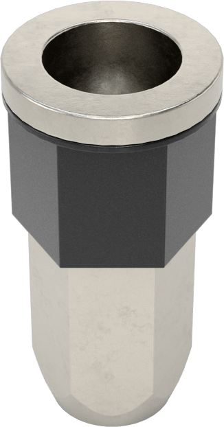Flanş Sızdırmaz Kapalı Uçlu Perçin Somunları, M5 x 0,8 mm Diş, 2 mm - 3 mm malzeme kalınlığı için, Altıgen