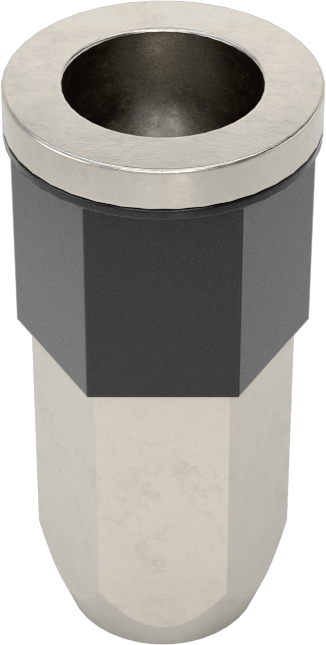 Flanş Sızdırmaz Kapalı Uçlu Perçin Somunları, M6 x 1 mm Diş, 2,5 mm - 4 mm Malzeme Kalınlığı için, Altıgen