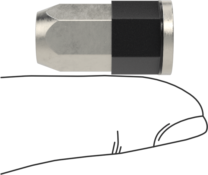 Flanş Sızdırmaz Kapalı Uçlu Perçin Somunları, M8 x 1,25 mm Diş, 0,5 mm - 2,5 mm Malzeme Kalınlığı, Altıgen