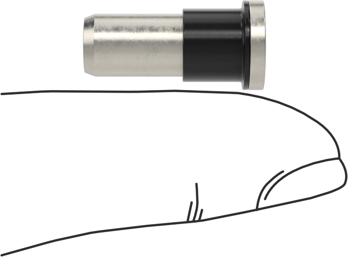Flanş Sızdırmaz Kapalı Uçlu Perçin Somunları, M5 x 0,8 mm Diş, 2 mm - 3 mm malzeme kalınlığı için, Pürüzsüz