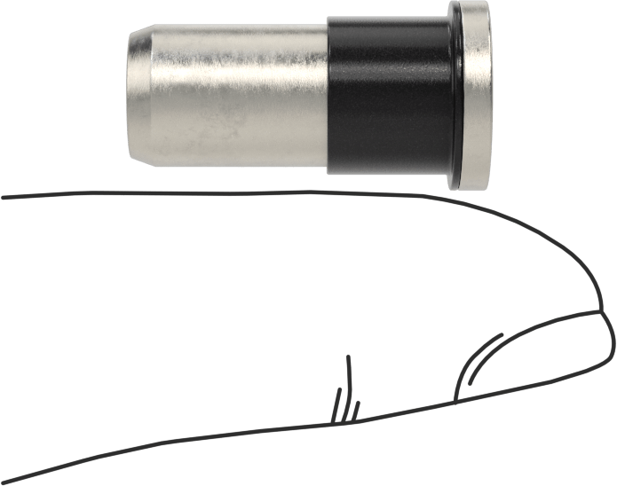Flanş Sızdırmaz Kapalı Uçlu Perçin Somunları, M6 x 1 mm Diş, 0,5 mm - 2 mm Malzeme Kalınlığı için, Pürüzsüz
