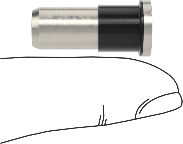 Flanş Sızdırmaz Kapalı Uçlu Perçin Somunları, M6 x 1 mm Diş, 2,5 mm - 4 mm Malzeme Kalınlığı için, Pürüzsüz