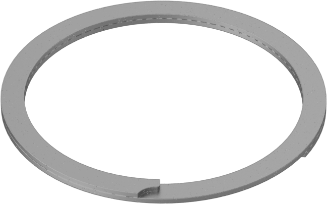 Spiral İç Tutma Halkaları, 1" İç Çap için, 1060-1090 Yay Çeliği