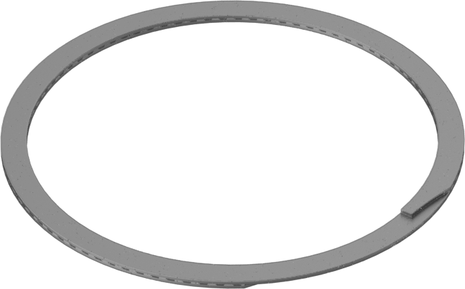 Spiral İç Tutma Halkaları, 1-1/8" İç Çap için, 1060-1090 Yay Çeliği