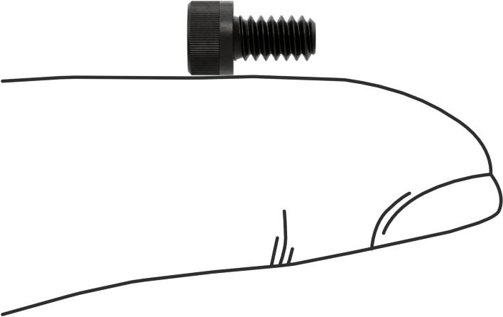 Torx Alaşımlı Çelik Soket Başlı Vidalar, 6-32 Diş Boyutu, 1/4" Uzunluk
