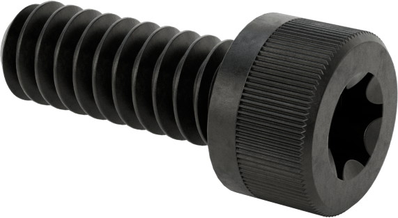 Torx Alaşımlı Çelik Soket Başlı Vidalar, 6-32 Diş Boyutu, 3/8" Uzunluk