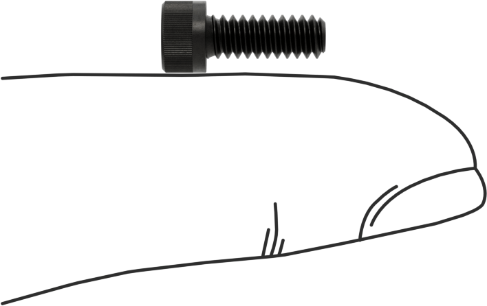 Torx Alaşımlı Çelik Soket Başlı Vidalar, 6-32 Diş Boyutu, 3/8" Uzunluk