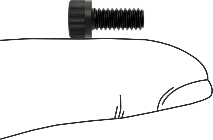 Torx Alaşımlı Çelik Soket Başlı Vidalar, 8-32 Diş Boyutu, 3/8" Uzunluk