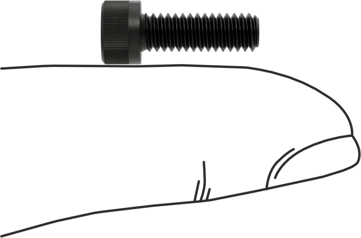 Torx Alaşımlı Çelik Soket Başlı Vidalar, 8-32 Diş Boyutu, 1/2" Uzunluk