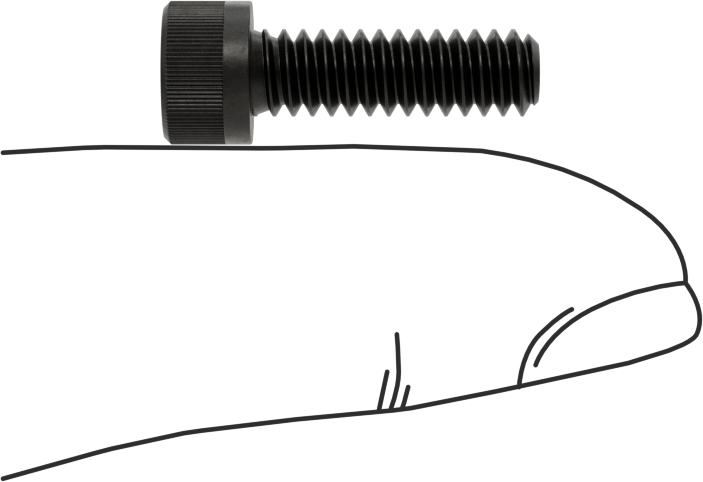 Torx Alaşımlı Çelik Soket Başlı Vidalar, 10-24 Diş Boyutu, 5/8" Uzunluk