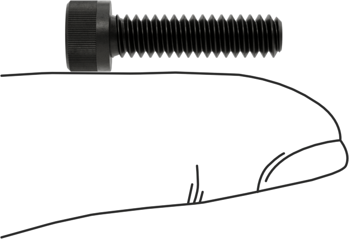 Torx Alaşımlı Çelik Soket Başlı Vidalar, 10-24 Diş Boyutu, 3/4" Uzunluk