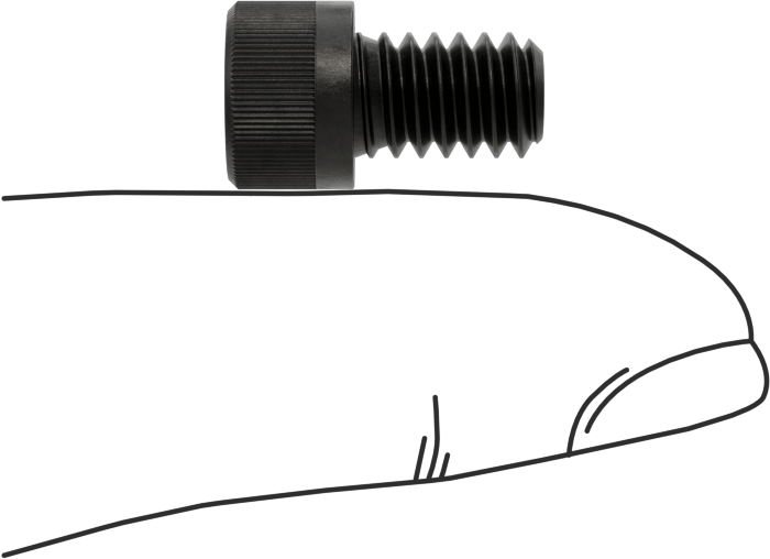Torx Alaşımlı Çelik Soket Başlı Vidalar, 1/4"-20 Diş Boyutu, 3/8" Uzunluk