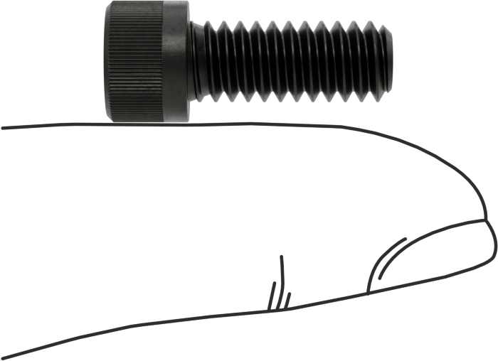 Torx Alaşımlı Çelik Soket Başlı Vidalar, 1/4"-20 Diş Boyutu, 5/8" Uzunluk