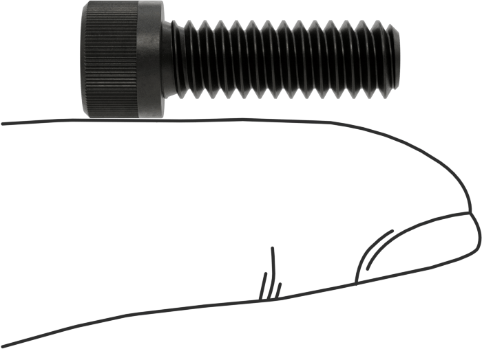 Torx Alaşımlı Çelik Soket Başlı Vidalar, 1/4"-20 Diş Boyutu, 3/4" Uzunluk