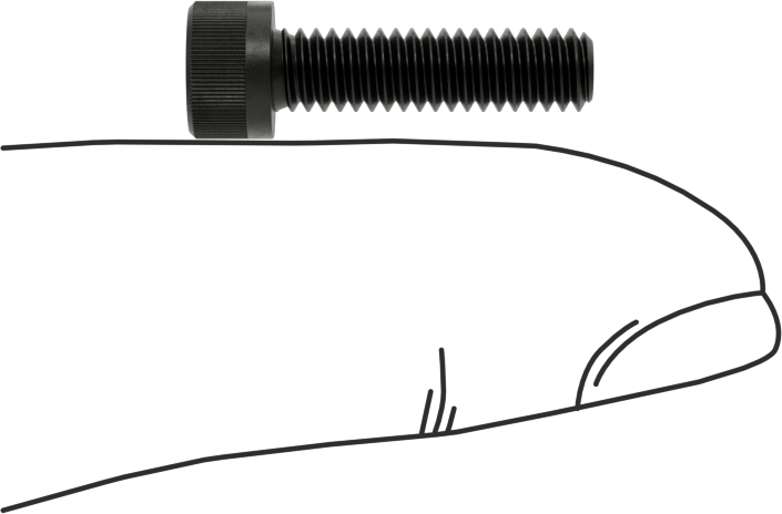 Torx Alaşımlı Çelik Soket Başlı Vidalar, 8-32 Diş Boyutu, 5/8" Uzunluk