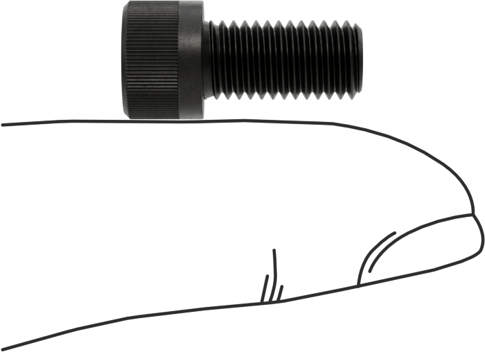 Torx Alaşımlı Çelik Soket Başlı Vidalar, 1/4"-28 Diş Boyutu, 1/2" Uzunluk