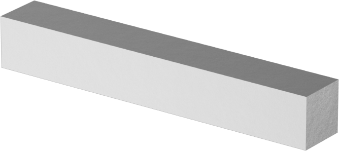 18-8 Paslanmaz Çelik Makine Anahtarı, 3/16" x 3/16", 1-1/4" Uzunluk, Küçük Boyutlu