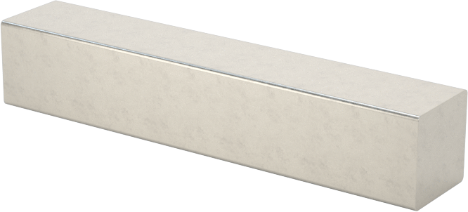 18-8 Paslanmaz Çelik Makine Anahtarı, 3/16" x 3/16", 1" Uzunluk, Büyük Boy