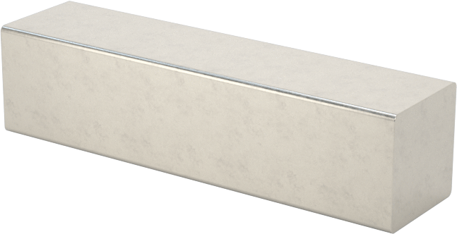 18-8 Paslanmaz Çelik Makine Anahtarı, 3/16" x 3/16", 3/4" Uzunluk, Büyük Boy