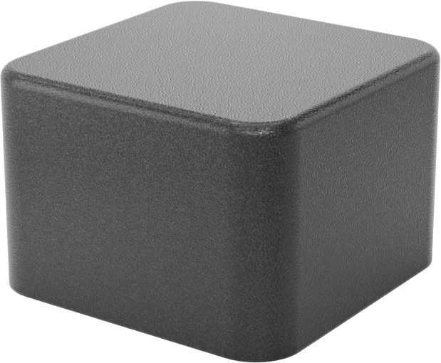 Polietilen Kare Kapaklar, 3/4“ uzunluk x 3/4” dış genişlik için