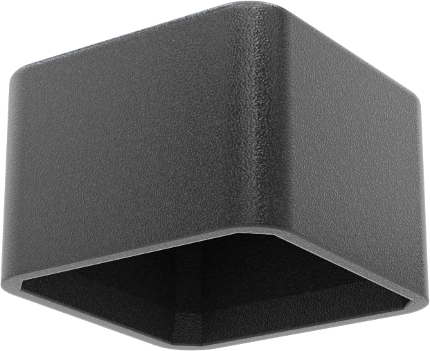 Polietilen Kare Kapaklar, 3/4“ uzunluk x 3/4” dış genişlik için