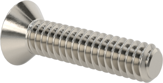 18-8 Paslanmaz Çelik Torx Düz Başlı Vidalar, Torx Plus, 2-56 Diş Boyutu, 3/8" Uzunluk