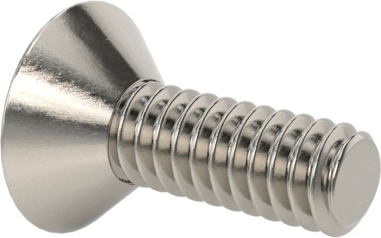 18-8 Paslanmaz Çelik Torx Düz Başlı Vidalar, Torx Plus, 0-80 Diş Boyutu, 3/16" Uzunluk